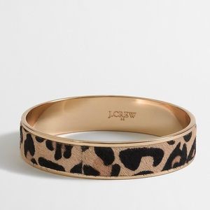 J.crew Leopard calf bracelet